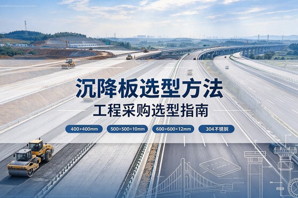 甘洛沉降板选择方法