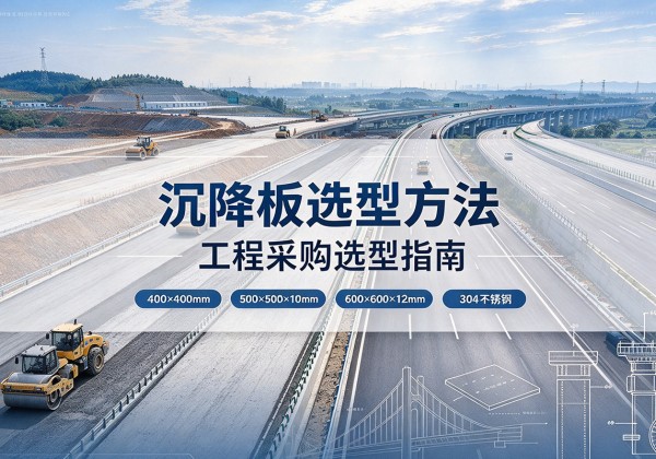 甘洛沉降板选择方法
